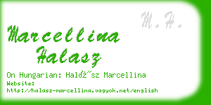 marcellina halasz business card